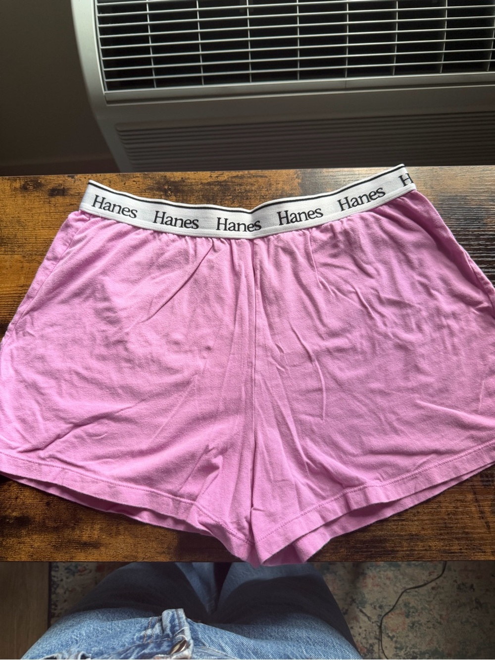Hanes Women's Pink Cotton Pajama Set